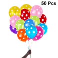 thumbnail image 2 of 50pcs 12 Inch Colorful Balloons Polka Dot Inflatable Air Balloons Lovely Balloons Decor for Wedding Birthday Party (Random Color), 2 of 6