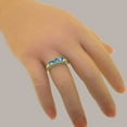 thumbnail image 6 of LBG British Made 14k Yellow Gold Natural Blue Topaz Womens Promise Ring - 33 size options - Size 9.5, 6 of 7