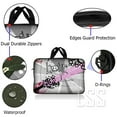 thumbnail image 3 of LSS 15.6 inch Laptop Sleeve Bag Carrying Case Pouch with Handle for 14" 15" 15.4" 15.6" Apple MacBook,, Acer, Asus, Dell, Hp, Love Skull Floral, 3 of 3