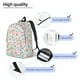 thumbnail image 3 of Disketp Cute Unicorn print Canvas Backpack Lightweight Travel Daypack Student Rucksack Laptop Backpack-Small, 3 of 5