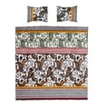 thumbnail image 4 of Global Trends Olivia Velvet-Embellished Cotton Quilt Set Featuring Boho Paisleys, 3-Piece Full/Queen, 4 of 6