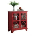 thumbnail image 3 of Kings Brand Furniture Red Finish Wood Buffet Cabinet Console Table, 3 of 6