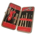 thumbnail image 2 of Juego de 10 piezas de acero inoxidable para el hogar, juego de herramientas para uñas, cortaúñas, cortaúñas, pinza para cejas, cortaúñas, 2 of 4