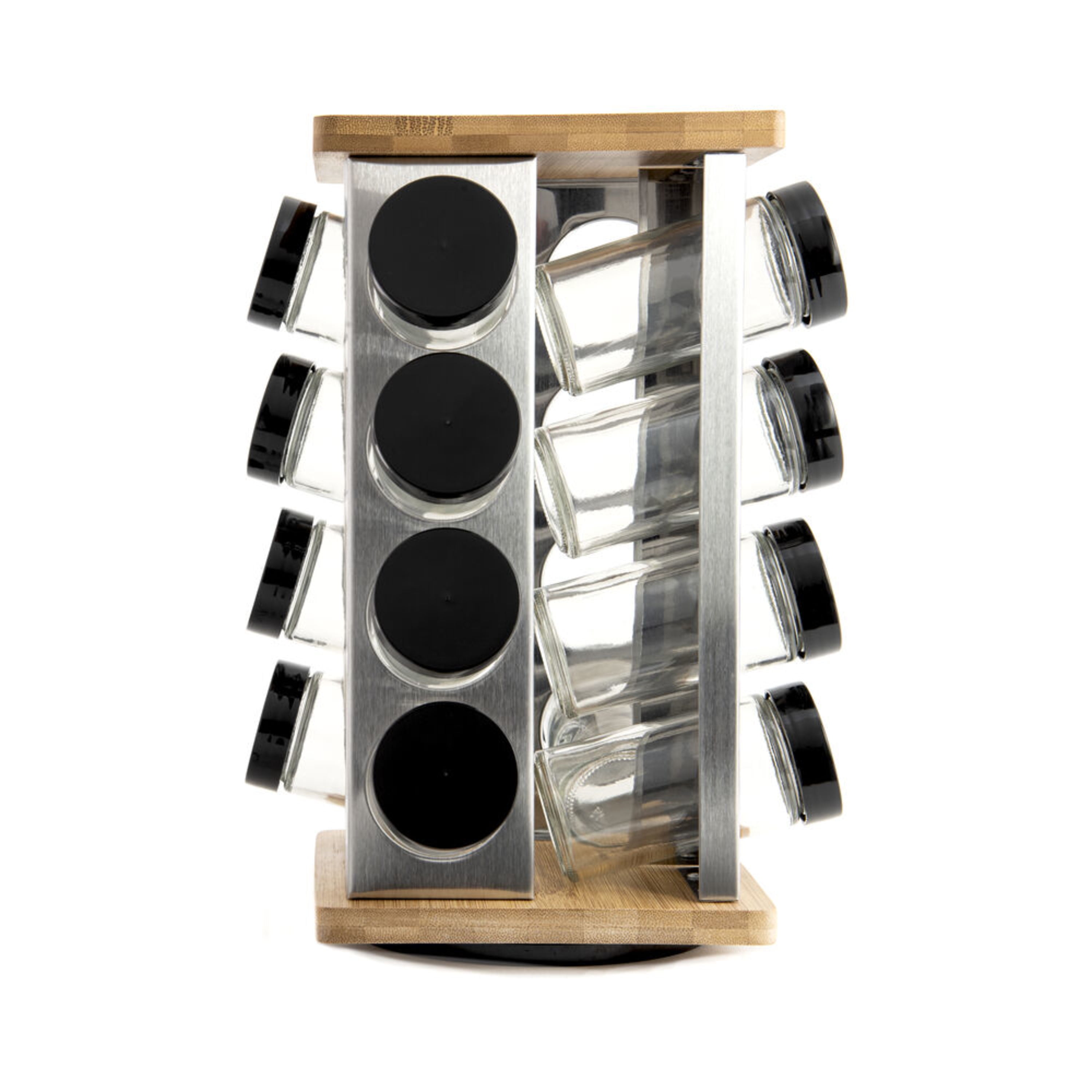 Free Shipping Kamenstein 20 Jar Stainless Steel Spice Rack Unfilled Walmart