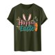 thumbnail image 4 of Camisa Casual de Cuello de la Tripulación de la Impresión de Pascua de Manga Corta de Verano Top Ligero de Poliéster para los Hombres, Camiseta de Manga Corta para el Uso Diario de Primavera Verano, 4 of 8