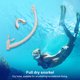 thumbnail image 2 of Silicona Snorkel Seco 2 en 1 Tubo Respiración Snorking para Hombres Mujeres () Blancos, 2 of 9