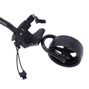 ToppiJoy 3 Wheel Push Pull Golf Cart with Foot Brake, Golf Trolley with Adjustable Straps, One Second to Open & Close, Cup Holder Included (Black)