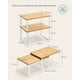 thumbnail image 4 of SONGMICS Estante para Especias, Juego de 2, Organizador de Armario, Especiero de Cocina Extensible, Blanco y Natural, 4 of 6