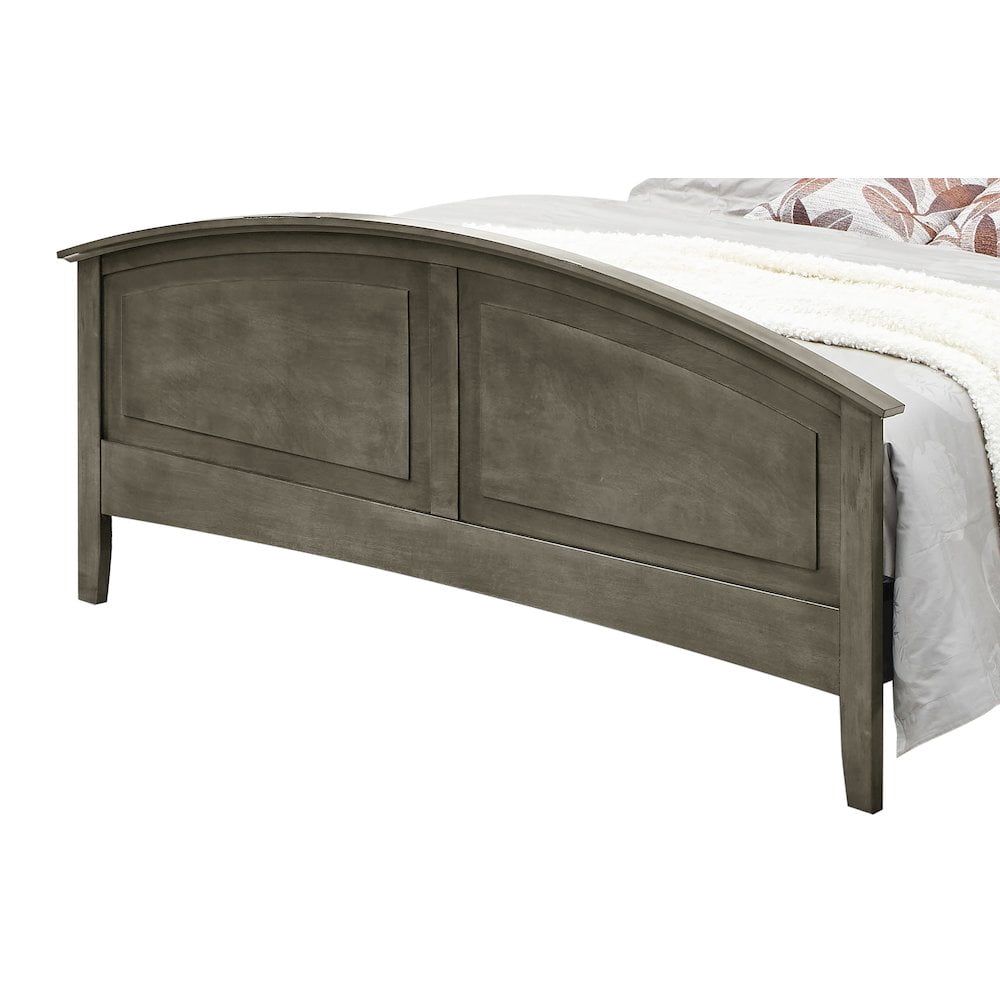 Glory Furniture Hammond King Panel Bed in Gray