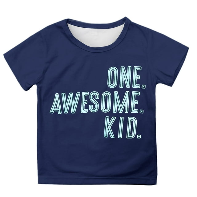 Chandails pour Tout-Petits Garçons Filles T-Shirts Graphiques Confortables T-Shirts à Manches Courtes pour Garçons Chandails pour Garçons T-Shirts pour Tout-Petits 3T