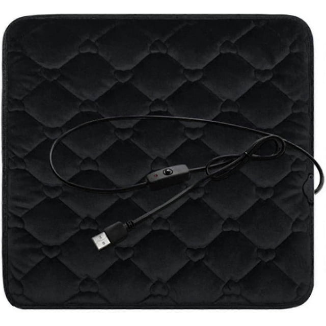 Usb Heated Seat Cushion For Car, 5v Electric Heating Pad Nonslip Chair Heater Cover Pad, Winter Warmer For Office Chair Home Sofa_Gift