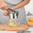 thumbnail image 4 of QUTETN Large Potato Ricer  Heavy Duty Stainless Steel Potato Masher and Ricer Kitchen Tool  Press and Mash Kitchen Gadget for Perfect Mashed Potatoes, 4 of 7