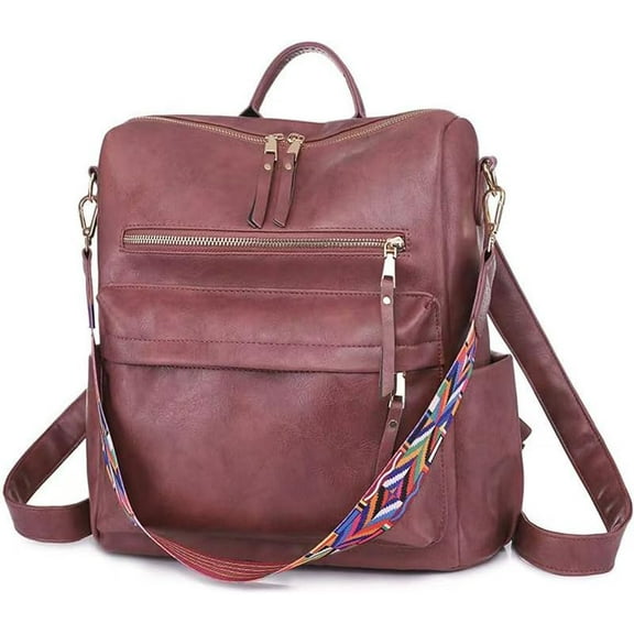 Kwuty Women's Fashion Backpack Purse for Women Leather Multipurpose Design Ladies Shoulder Bag Travel bag Satchel Handbags