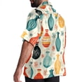 thumbnail image 3 of Bowling Men's Casual Printed Button Down Short Sleeve Beach Shirts, 3 of 6