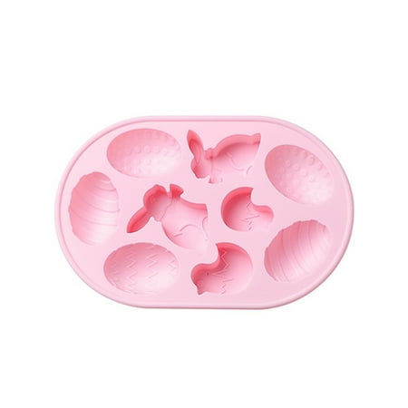 

YeccYuly Easter Egg Shape and Rabbit Bunny Cake Baking Mold DIY Chocolate Mold for Easter Handmade Soap Pastry Cake Dessert Decoration Portable Silicone Pastry Fondant Mould for Baking