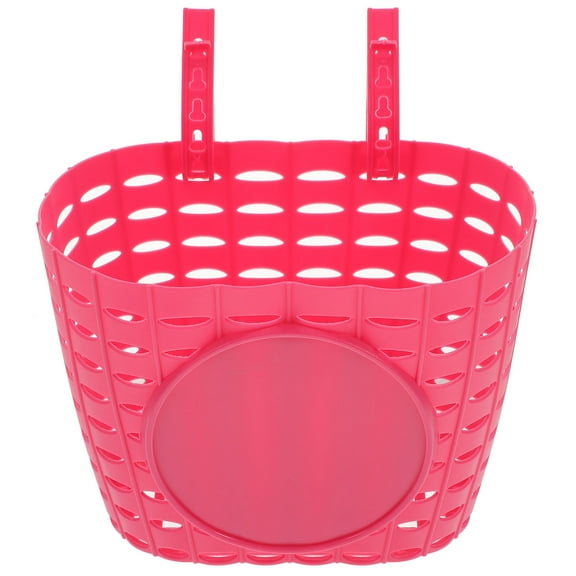 HONMEET Pink Detachable Childrens Bicycle Hanging Basket for Girls Outdoor Cycling