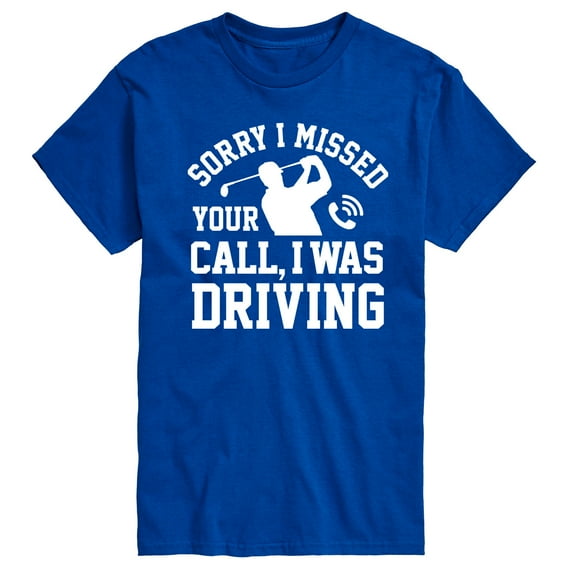 Instant Message - Sorry Missed Call Driving Golf Short Sleeve Graphic T-Shirt