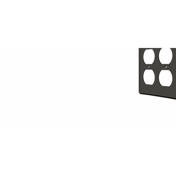 Deltana SWP4771U10B Switch Plate, Quadruple Outlet in Oil-rubbed Bronze