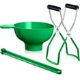 thumbnail image 1 of Canning Kit Jar Lifter Wide Mouth Canning Funnel Lid Wand for Canning Jars Anti-Scald Kitchen Tools(3Pcs,Green), 1 of 6