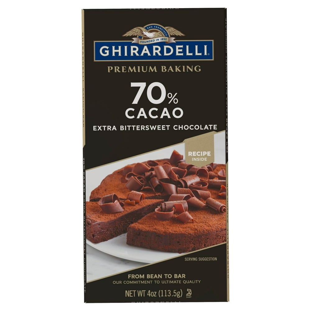 Ghirardelli Premium Baking Bar 70 Cacao Extra Bittersweet Chocolate