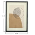 thumbnail image 2 of Main + Mesa Wood Framed Handmade Paper Sun and Moon Wall Art, Set of 2, 2 of 12