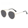 thumbnail image 4 of Gafas de sol polarizadas de moda Gafas de sol retro europeas y americanas para hombre Gafas de sol de moda con montura redonda de metal para mujer, 4 of 5