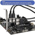 thumbnail image 3 of Pci Express 1x à 4 Usb 3.0 Carte, Carte de Réservoir, pour l'Exploitation Minière de Bitcoin, 3 of 5
