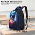 thumbnail image 7 of FKELYI Lightning Shark Print Kids Backpack for Boys 17 Inch School Backpacks Spacious Bookbag with Multi-Pockets Lightweight Casual Daypack for Elementary Student, 7 of 7