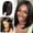 Black-1, variant on Ombre Blonde Bob Wig for Women, Short Straight Synthetic Wig Natural Looking Lace Front Style Wig for Daily Party(Black-3,One Size)