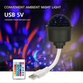 thumbnail image 2 of Lámpara de proyector de estrellas con enchufe USB, luz LED de cielo estrellado, alimentada por USB, control remoto, lámpara de ambiente LED RGB, decoración del hogar, control remoto, 2 of 5