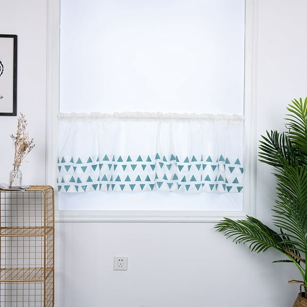 Cortinas bordadas para gabinetes de cocina, cortinas con niveles para cocina, resultados impresionantes