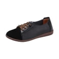 thumbnail image 2 of Viluyesy Womens Oxfords Lace-up Round Toe Comfortable Breathable Lightweight Casual Walking Work Flats Black Size 9.5, 2 of 6