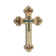 thumbnail image 2 of Tierra Santa Ltd. Wall Wood Cross Vintage Jerusalem Gemstones Antique Style Decor 13", 2 of 6
