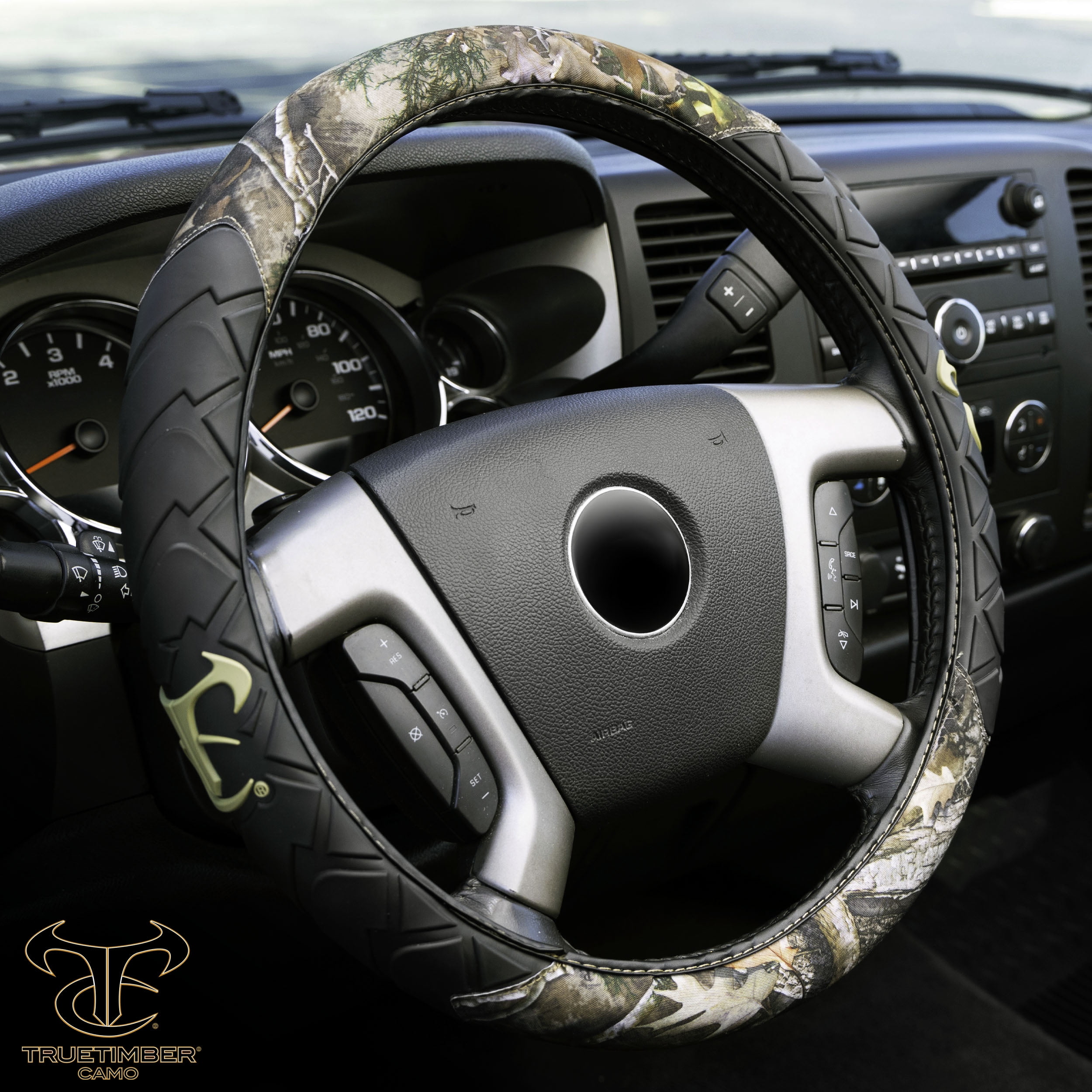True Timber Kanati Truck Universal Steering Wheel Cover, Camo