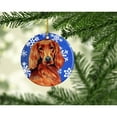 thumbnail image 2 of Carolines Treasures LH9299-CO1 Irish Setter Winter Snowflakes Holiday Ceramic Ornament 3 in multicolor, 2 of 2