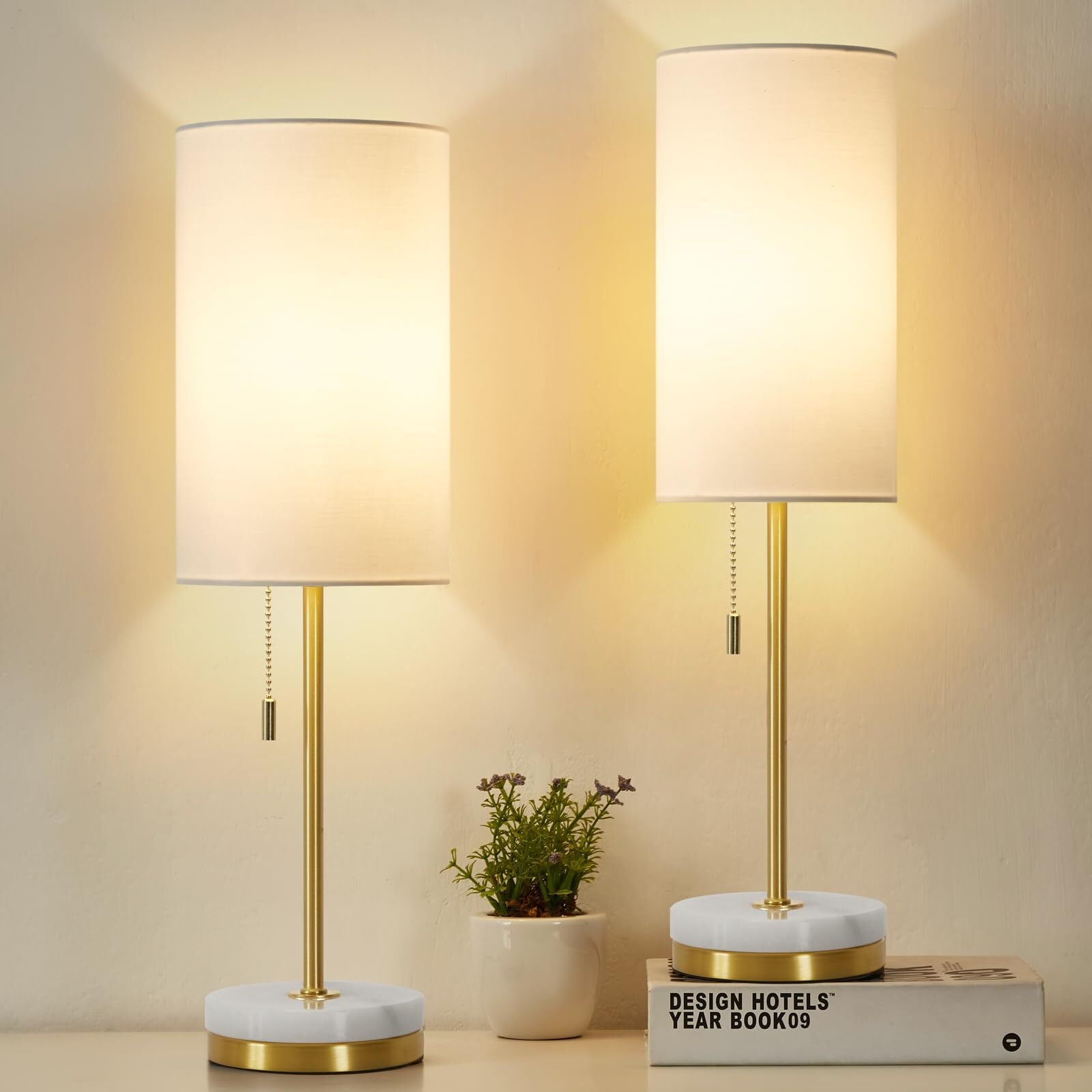 NATYSWAN Minimalist Table Lamp Set of 2