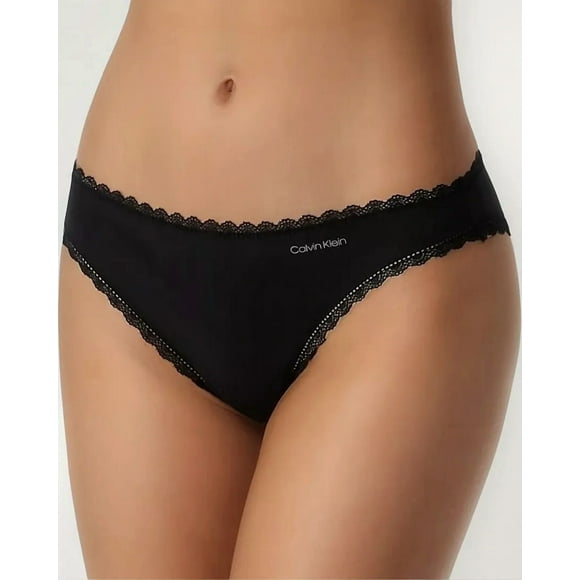 PANTIE CALVIN KLEIN MICROFIBRA BLACK DE MUJER