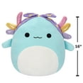 thumbnail image 2 of Squishmallows 16” Irina the Teal Axolotl with Rainbow Gills - Ultra Soft Easter Plush, 2 of 7