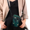 thumbnail image 4 of HELLHERO Ethnic Geometric Blue Pattern Lightweight Shoulder Bag Polyester for Adults, 4 of 7