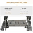 thumbnail image 3 of Fithood 3-Seat Patio Swing Chair, 3 of 5