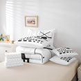 thumbnail image 6 of Feelyou Ice Hockey Theme Bedding Comforter Set 7 Pieces Boys, Teens Sport Queen Bedding Sets, White and Black Queen Sheet Sets, Child Room Decor, 6 of 8