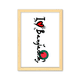 thumbnail image 1 of Me encanta la palabra amor corazon de Bangladesh bandera ilustracion Cuadro de madera decorativa marco de casa A4, 1 of 3