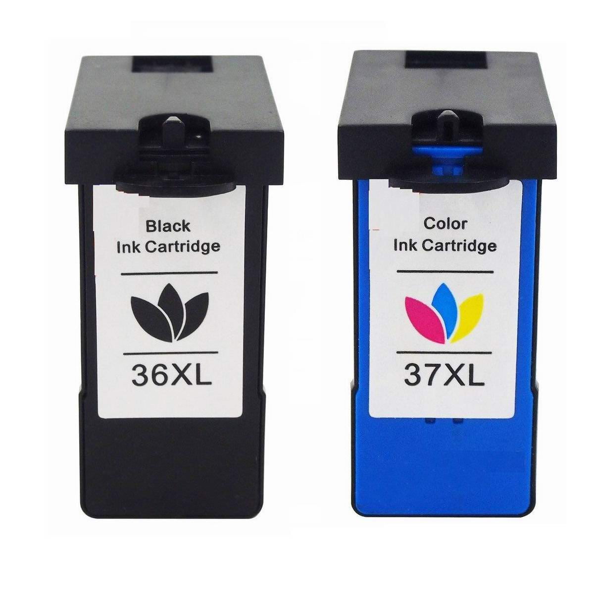 3pk Lexmark 36XL 37XL HY Ink Cartridge Black & Color Set X4650 X3650 X5650 X6650 