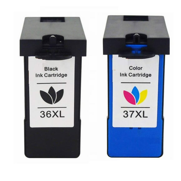 2 Pack Replacement For Lexmark 36XL 37XL BLACK & COLOR HY Ink Cartridge for X3650 X4650 X5650