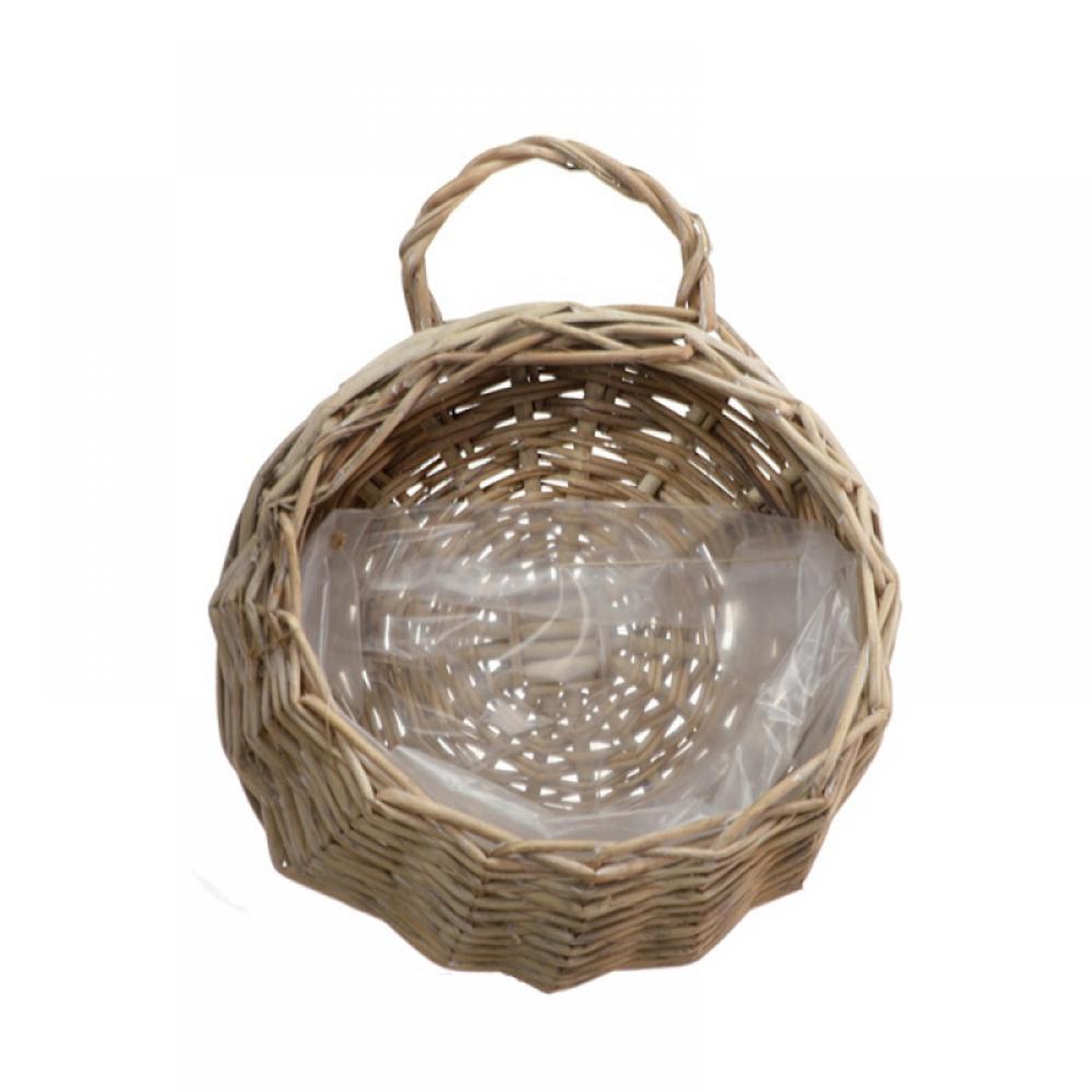 Onion Basket Handwoven Rattan,Hanging Wall Onion Container,Vintage Boho