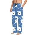 thumbnail image 2 of FORMRS Mens Pajama Pants with Pockets Sleepwear Lounge Bottoms Sizes S-2XL, White Polar Bear, 2 of 7