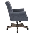 thumbnail image 3 of Pemberly Row Office Chair in Navy Fabric with Gray Wash Wood, 3 of 6