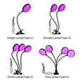 thumbnail image 3 of Sunlike LED Grow Light with Blue Red Light Auto On/Off 4/8/12H Timer 5 Brightness Leves, 3 of 8