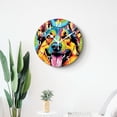 thumbnail image 4 of 12 Inch Wall Clock Battery Operated Silent Clock Decorative for Office, Kitchen, Outdoor, Living Room，German Shepherd Drawing, 4 of 4