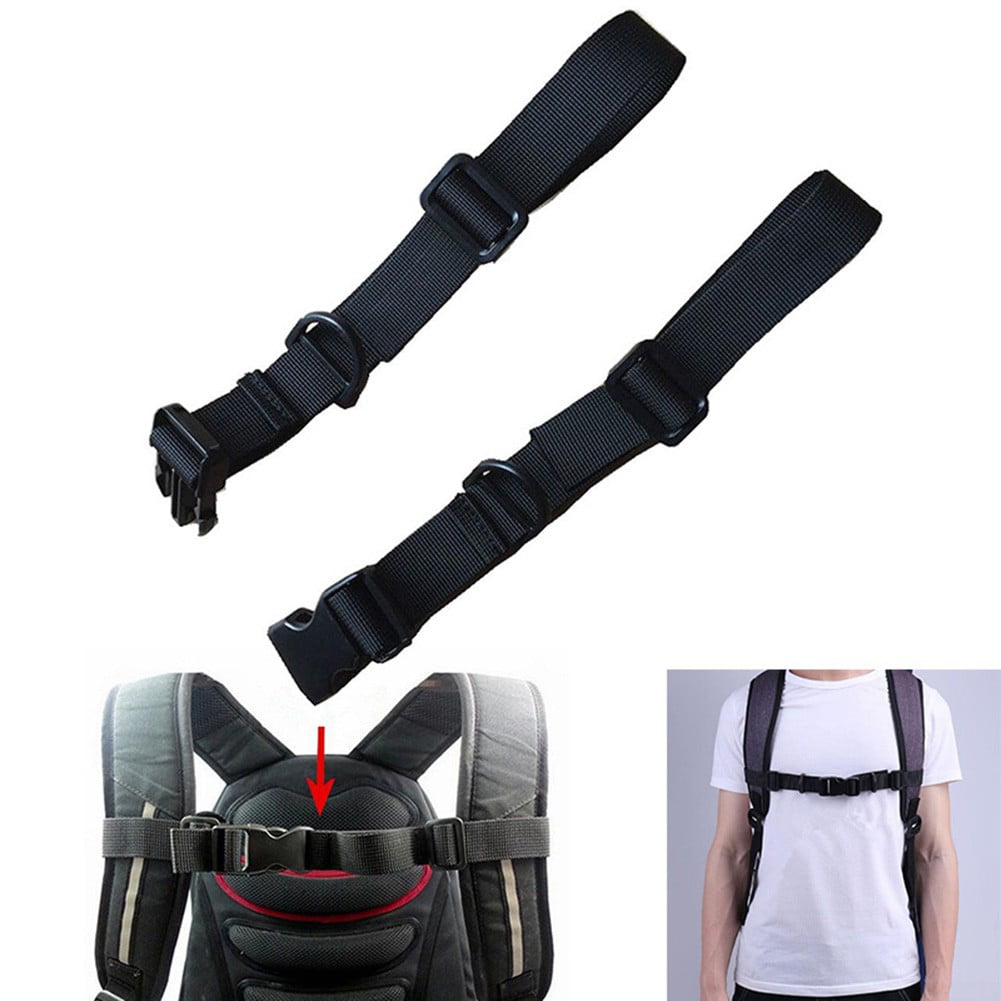 Camping Backpack Chest Harness Strap Adjustable Dual Release Buckle Bag Parfe